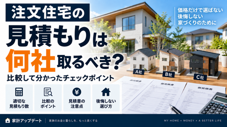 注文住宅の見積もりは何社取るべき？比較して分かったチェックポイント