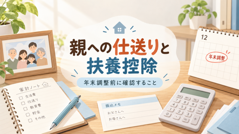 親への仕送りと扶養控除を年末調整前に確認する